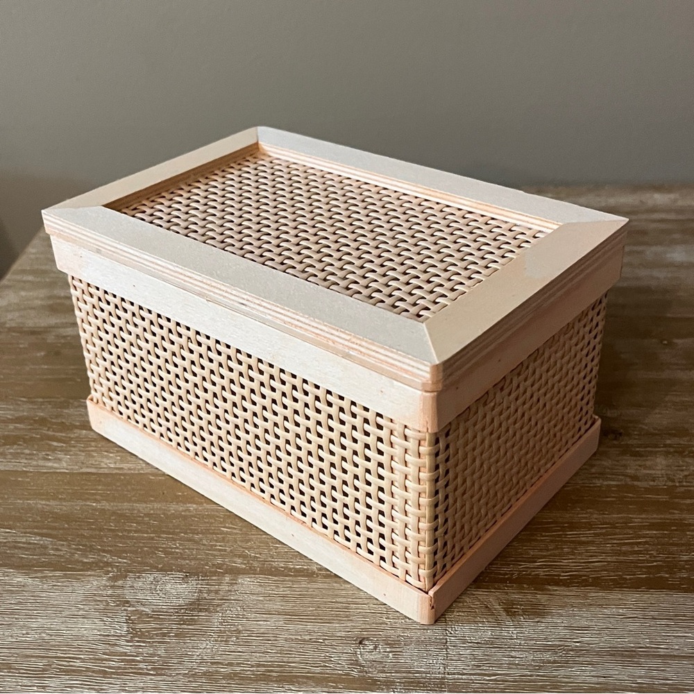 Target. Woven Wooden Box